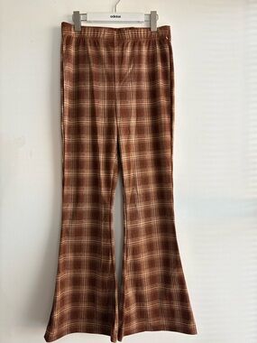 Plaid Flare Pants